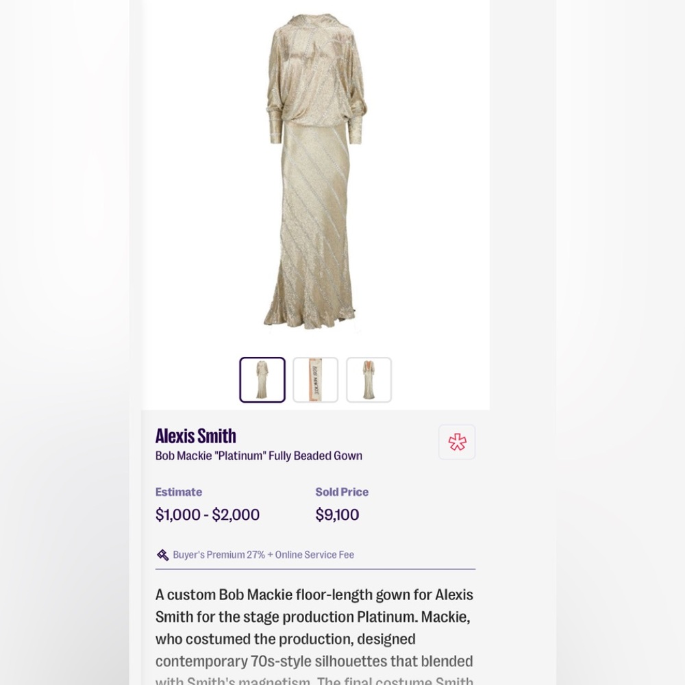 BOB MACKIE VINTAGE DRESS - Picture 17 of 17